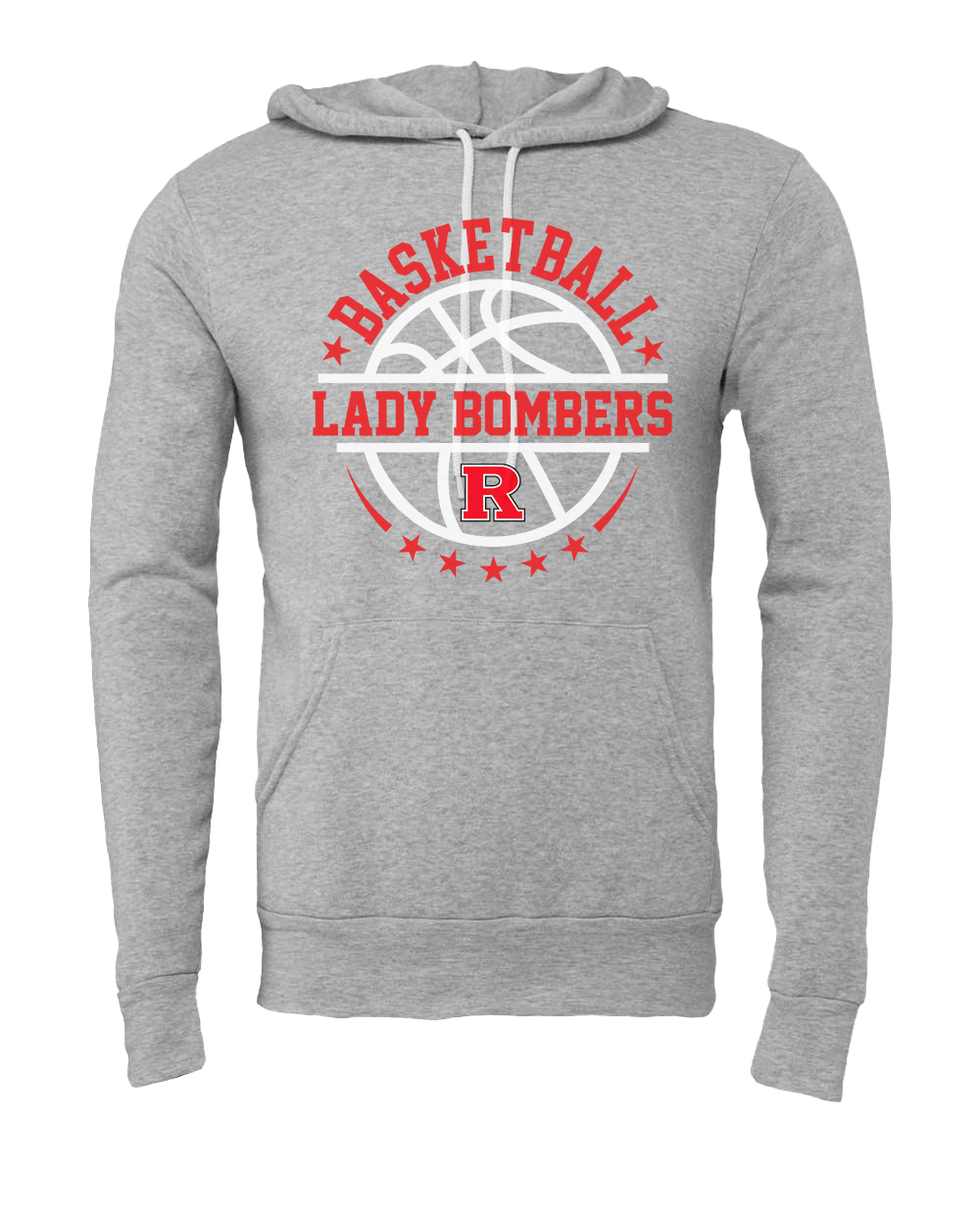 Rensselaer Central Lady Bombers Basketball Hooded Sweatshirt - Athletic Heather