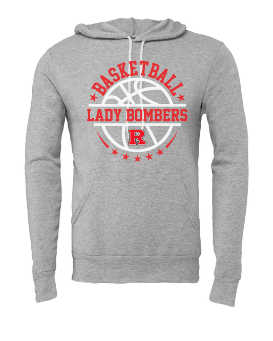 Rensselaer Central Lady Bombers Basketball Hooded Sweatshirt - Athletic Heather