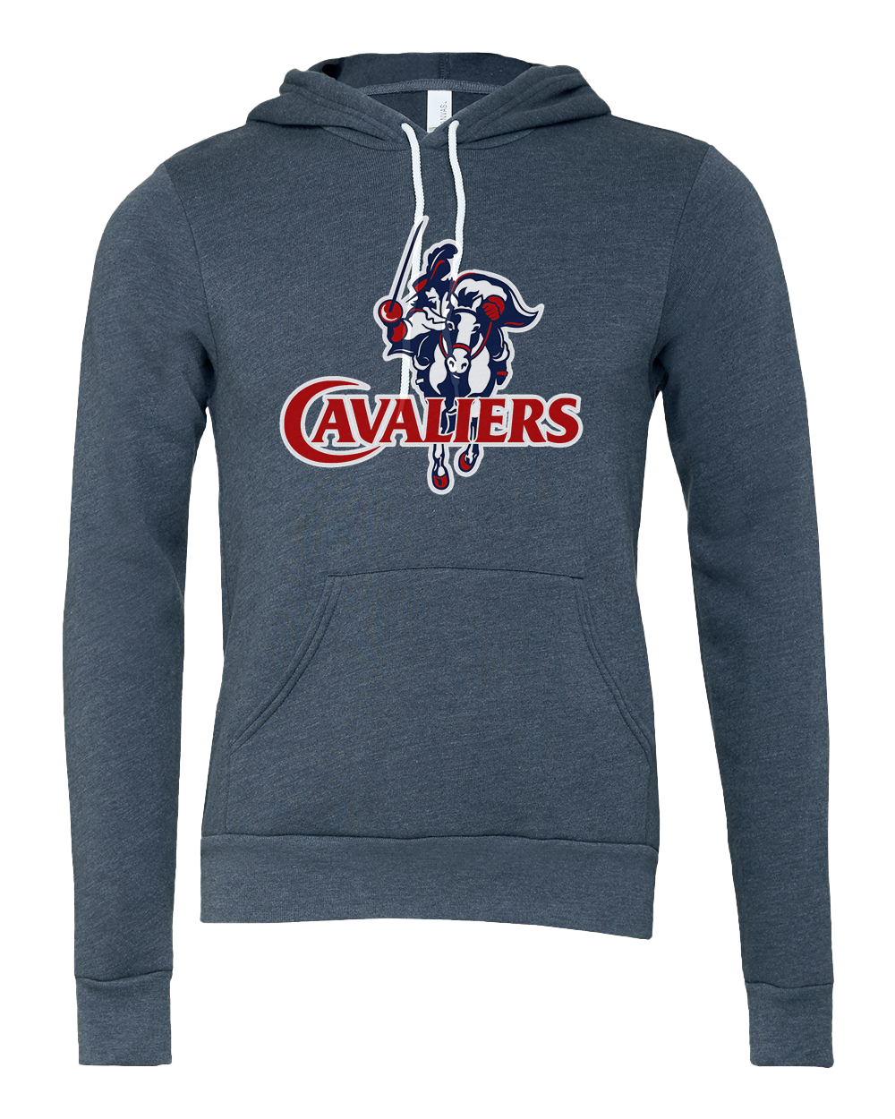 Tri-County Cavaliers Big Logo Hoodie - Heather Navy