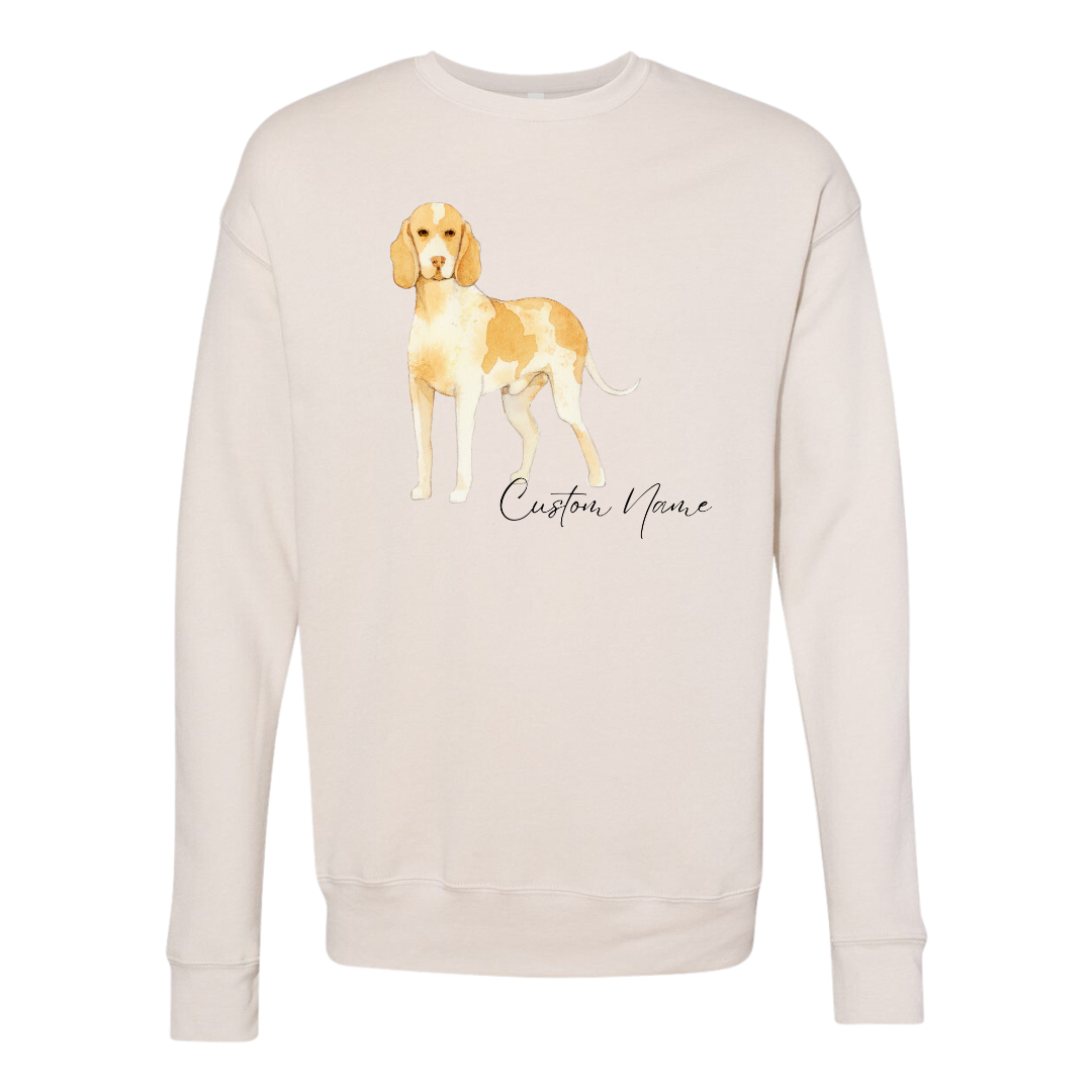 Custom Bracco Italiano Crew Sweatshirt - Various Colors