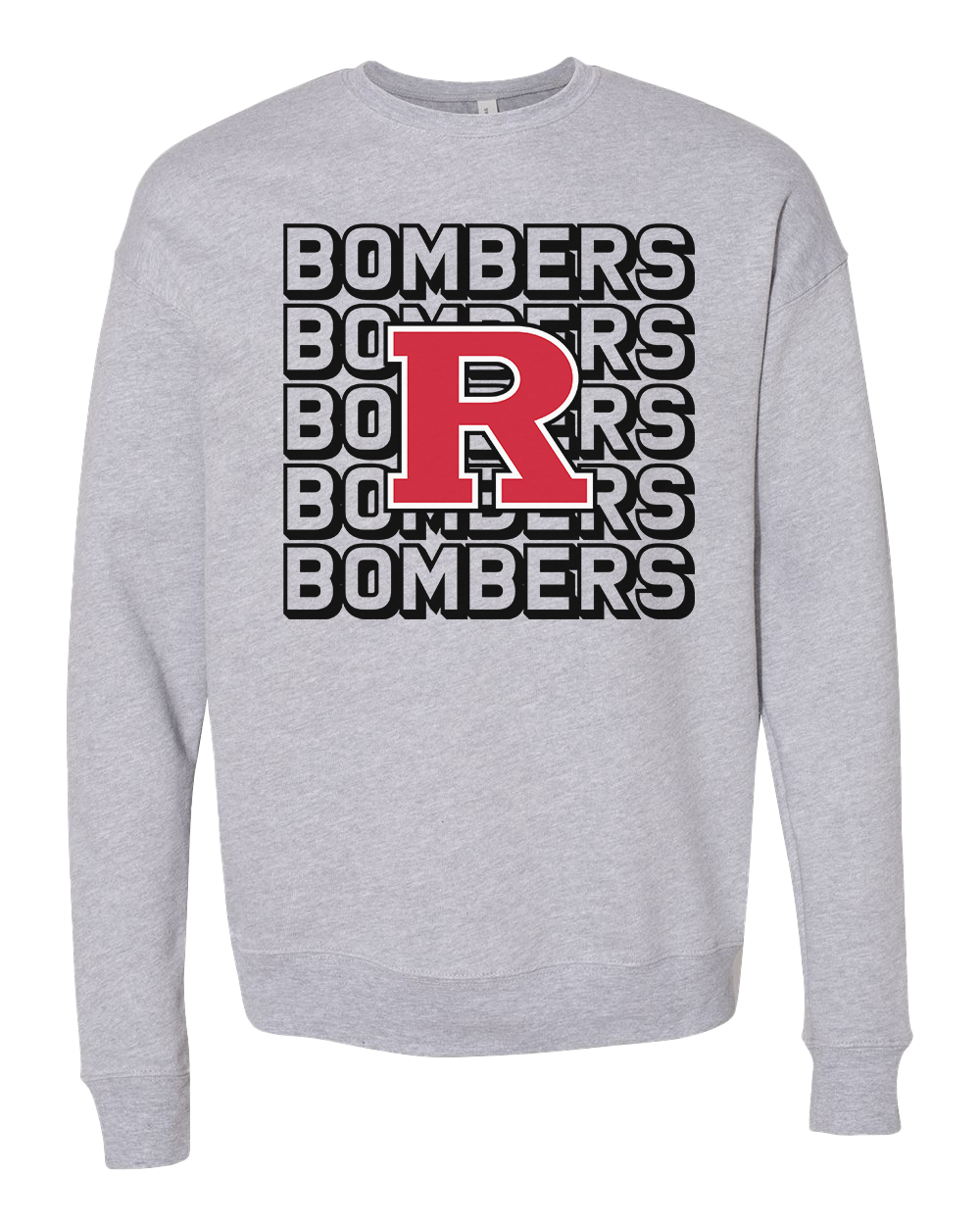 Rensselaer Central Bombers Repeat Crew Sweatshirt - Athletic Heather