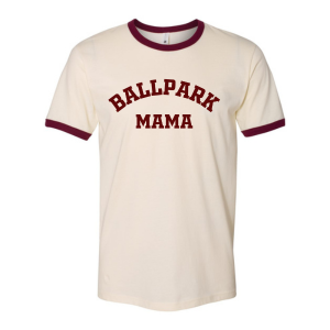 Ballpark Mama Cotton Ringer Tshirt - Multiple Colors