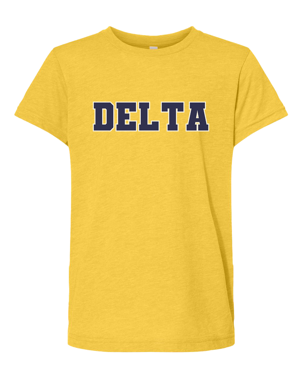 Delta Eagles Youth Triblend Tshirt - Yellow