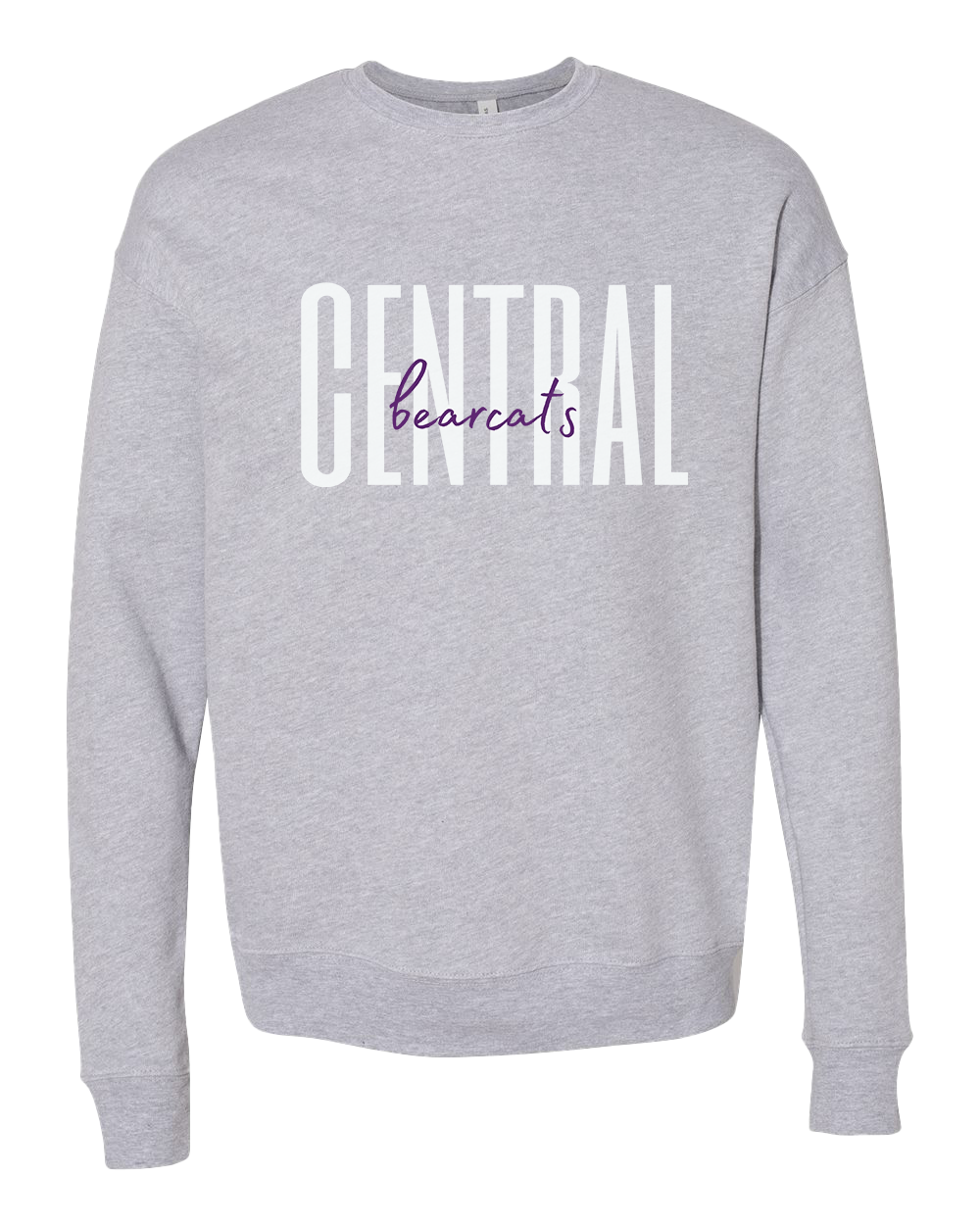 Muncie Central Bearcats Script Crew Sweatshirt - Athletic Heather