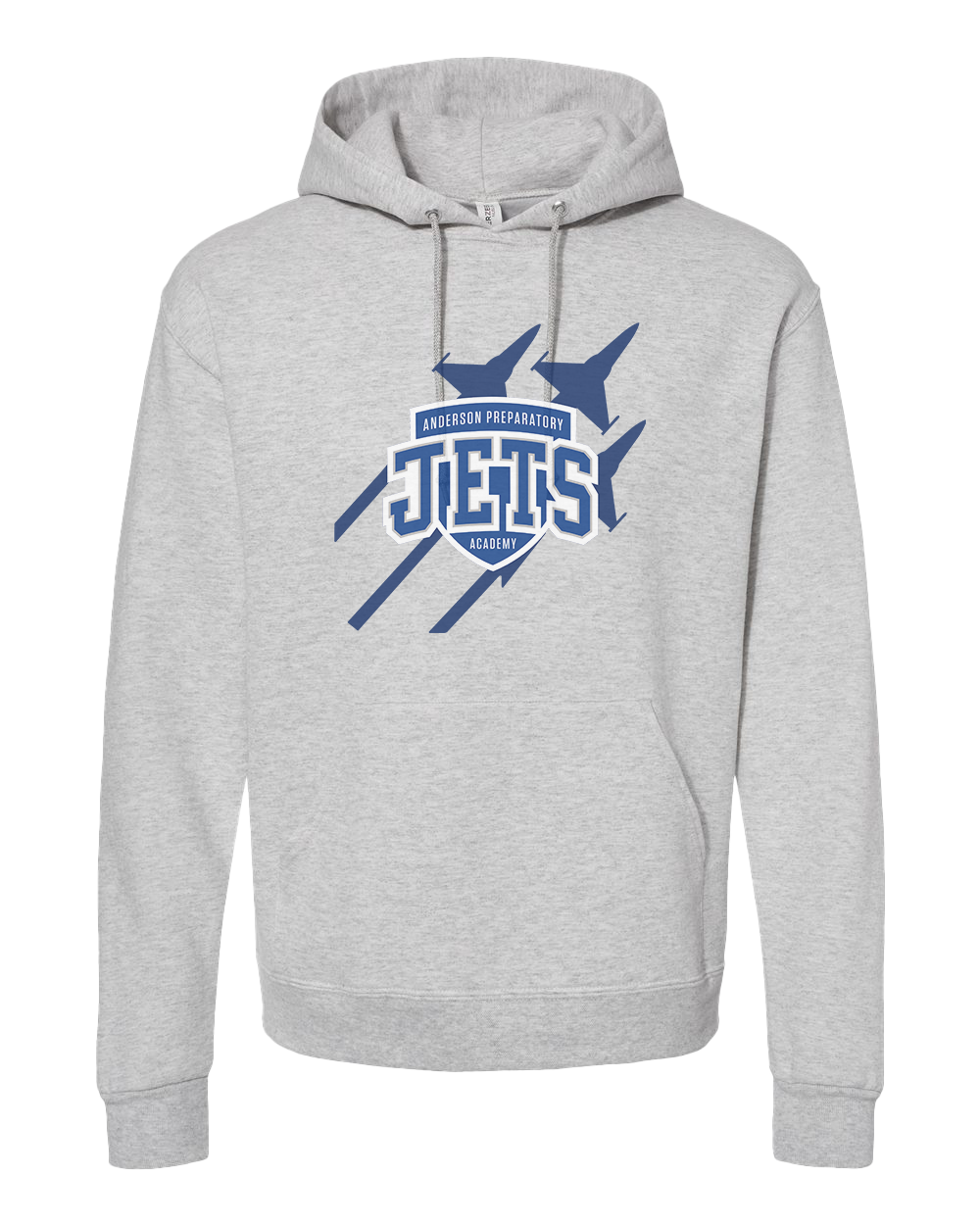 Anderson Preparatory Academy Jets Hooded Sweatshirt - Oatmeal Heather