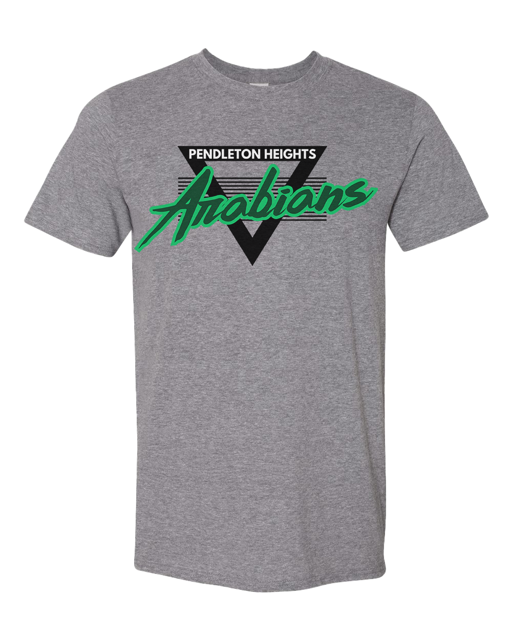 Pendleton Heights Arabians Retro 90s Tshirt - Graphite Heather