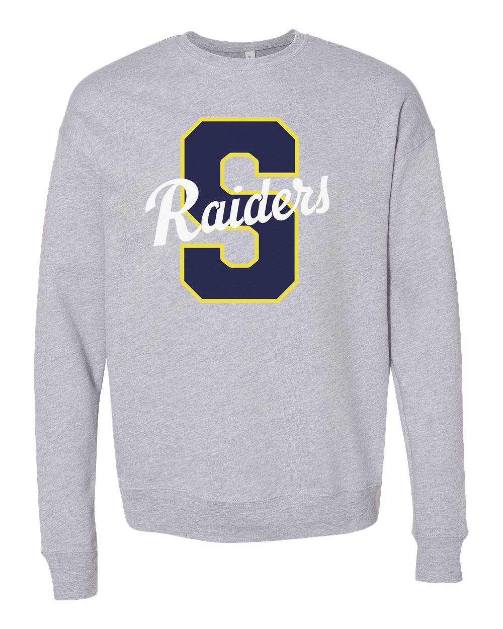 Shenandoah Raiders Block S Crew Sweatshirt - Athletic Heather