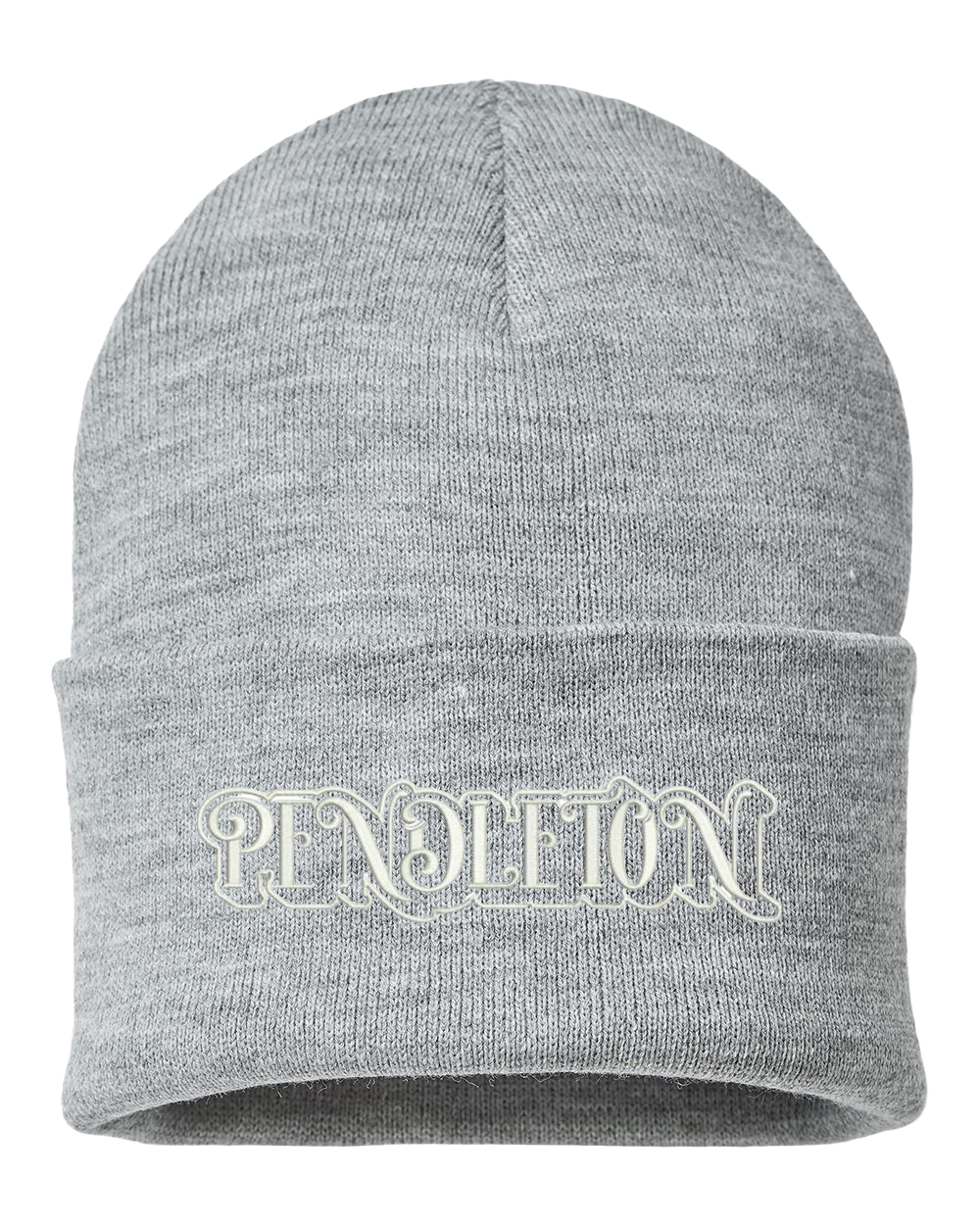 Christmas in Pendleton Embroidered Beanie - Gray