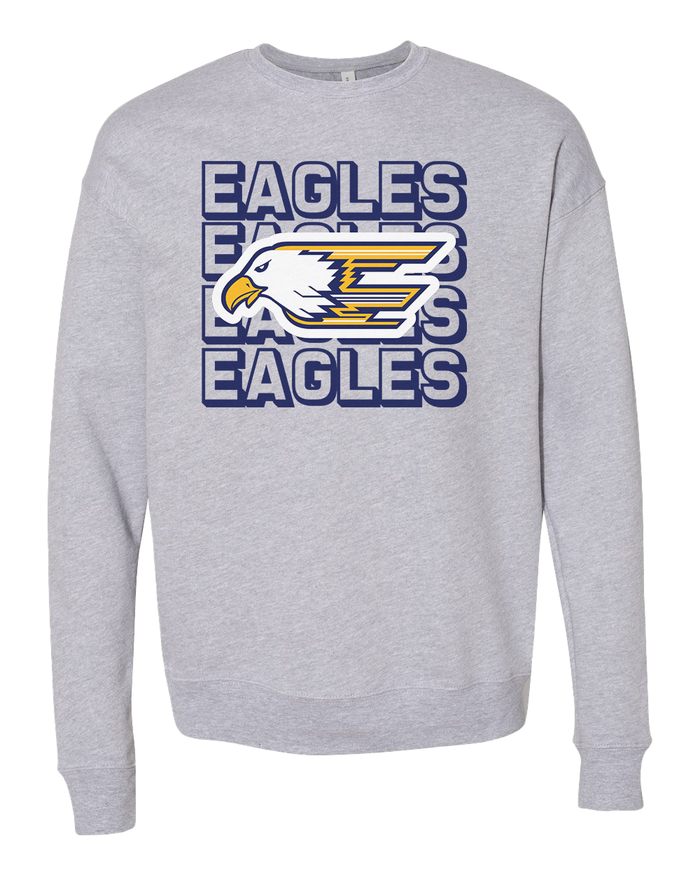 Delta EAGLES Crew Sweatshirt - Athletic Heather