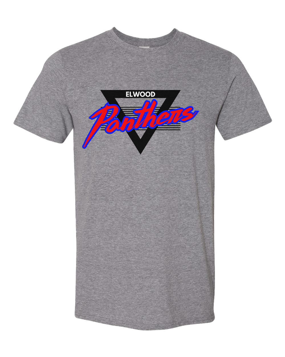 Elwood Panthers Retro 90s Tshirt - Graphite Heather
