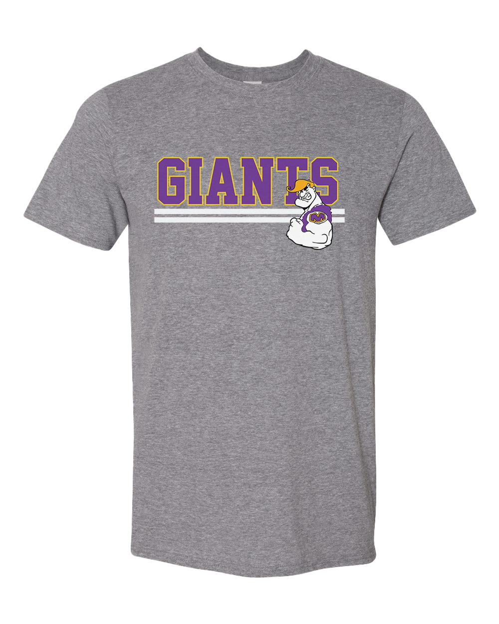 Marion Giants Retro Tshirt - Graphite Heather
