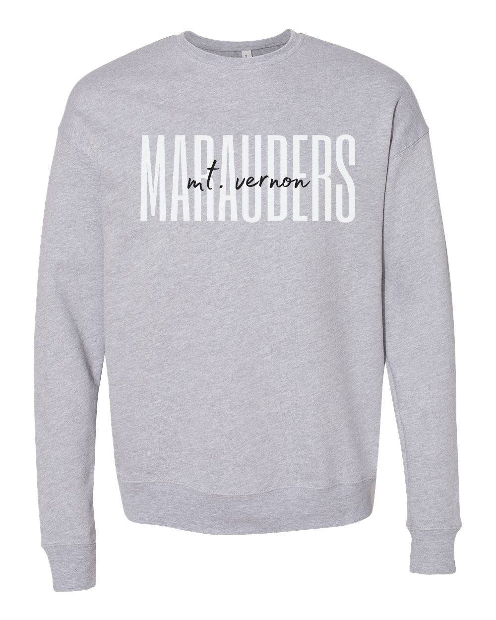 Mt. Vernon Marauders Script Crew Sweatshirt - Athletic Heather