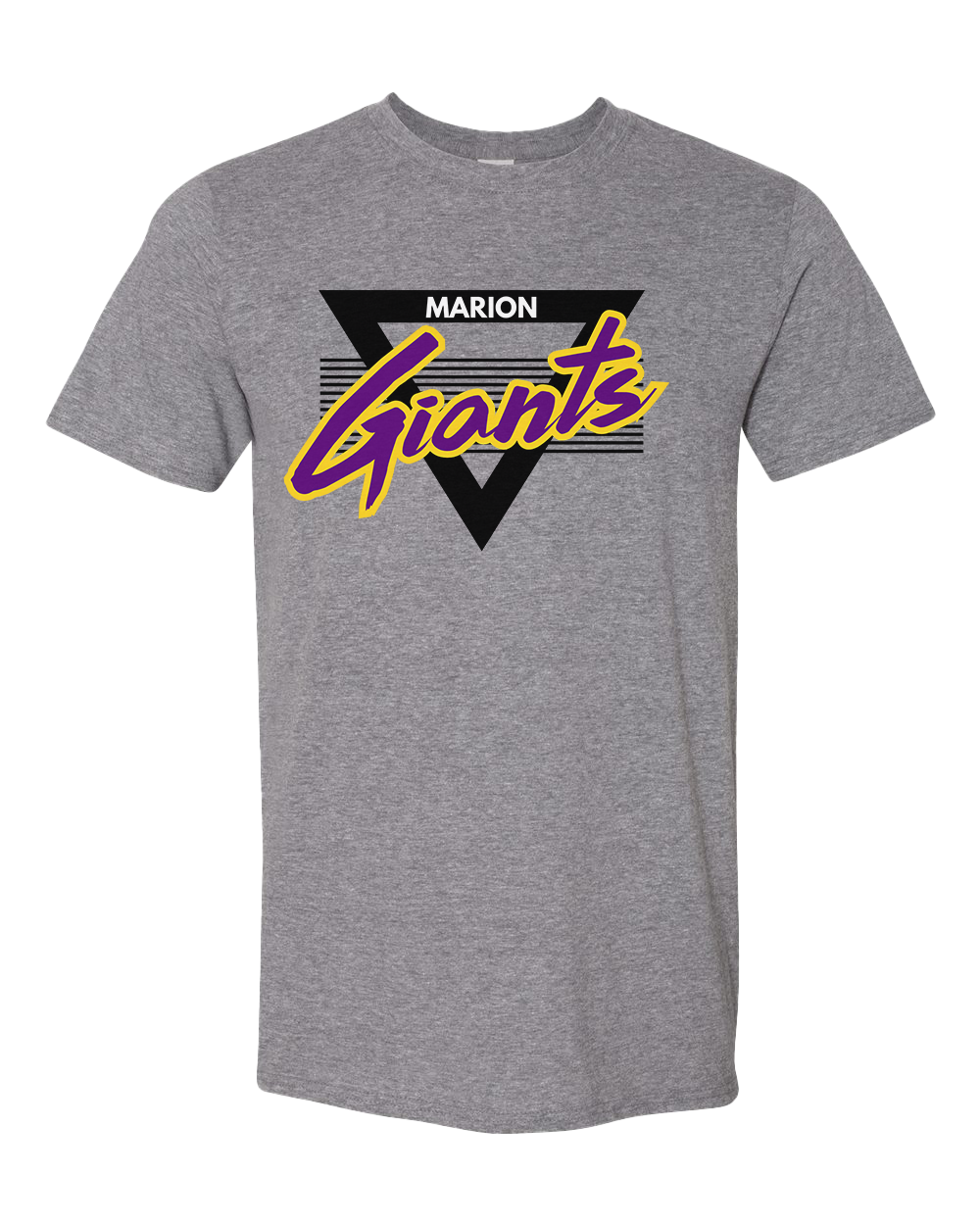 Marion Giants Retro 90s Tshirt - Graphite Heather