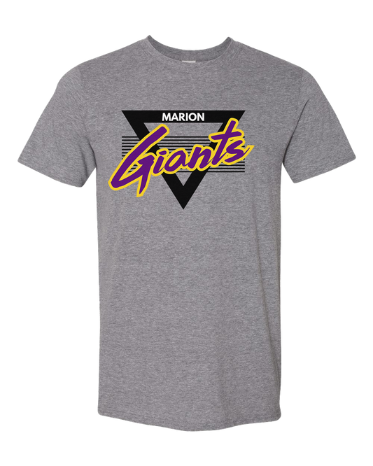 Marion Giants Retro 90s Tshirt - Graphite Heather
