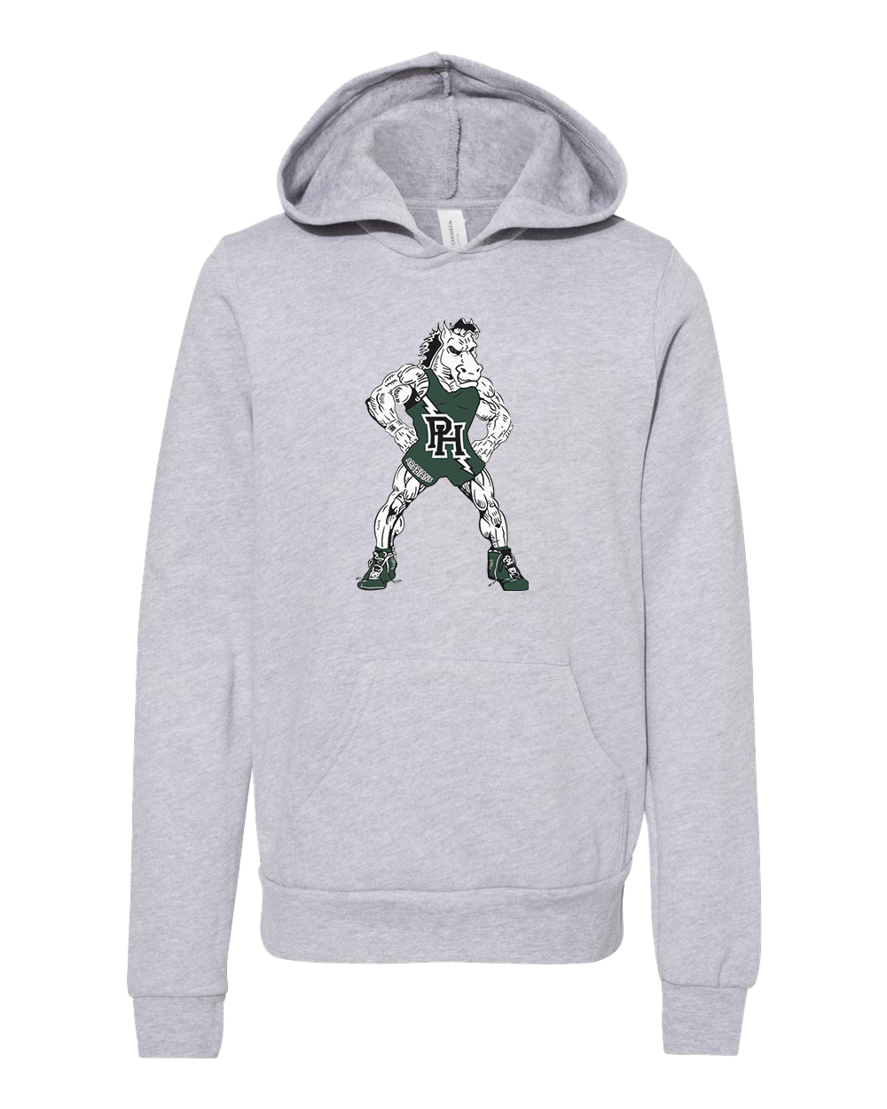 Youth Pendleton Heights Arabians Wrestling Hooded Sweatshirt - Athletic Grey