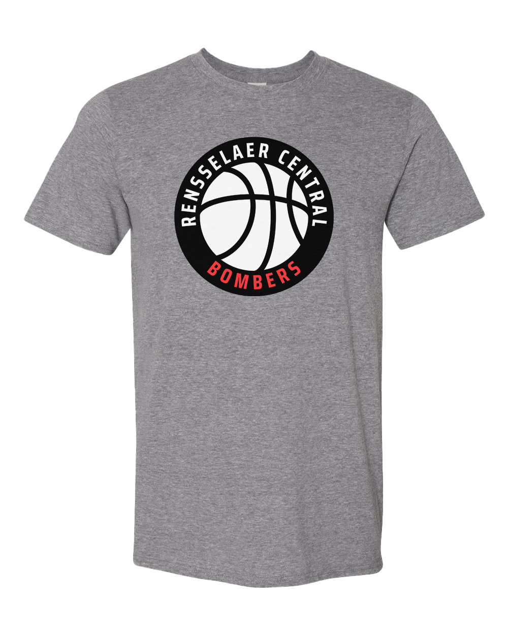 Rensselaer Central Bombers Basketball Tshirt - Graphite Heather