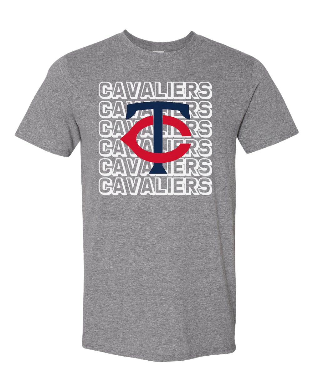 Tri-County Cavaliers Repeat Tshirt - Graphite Heather