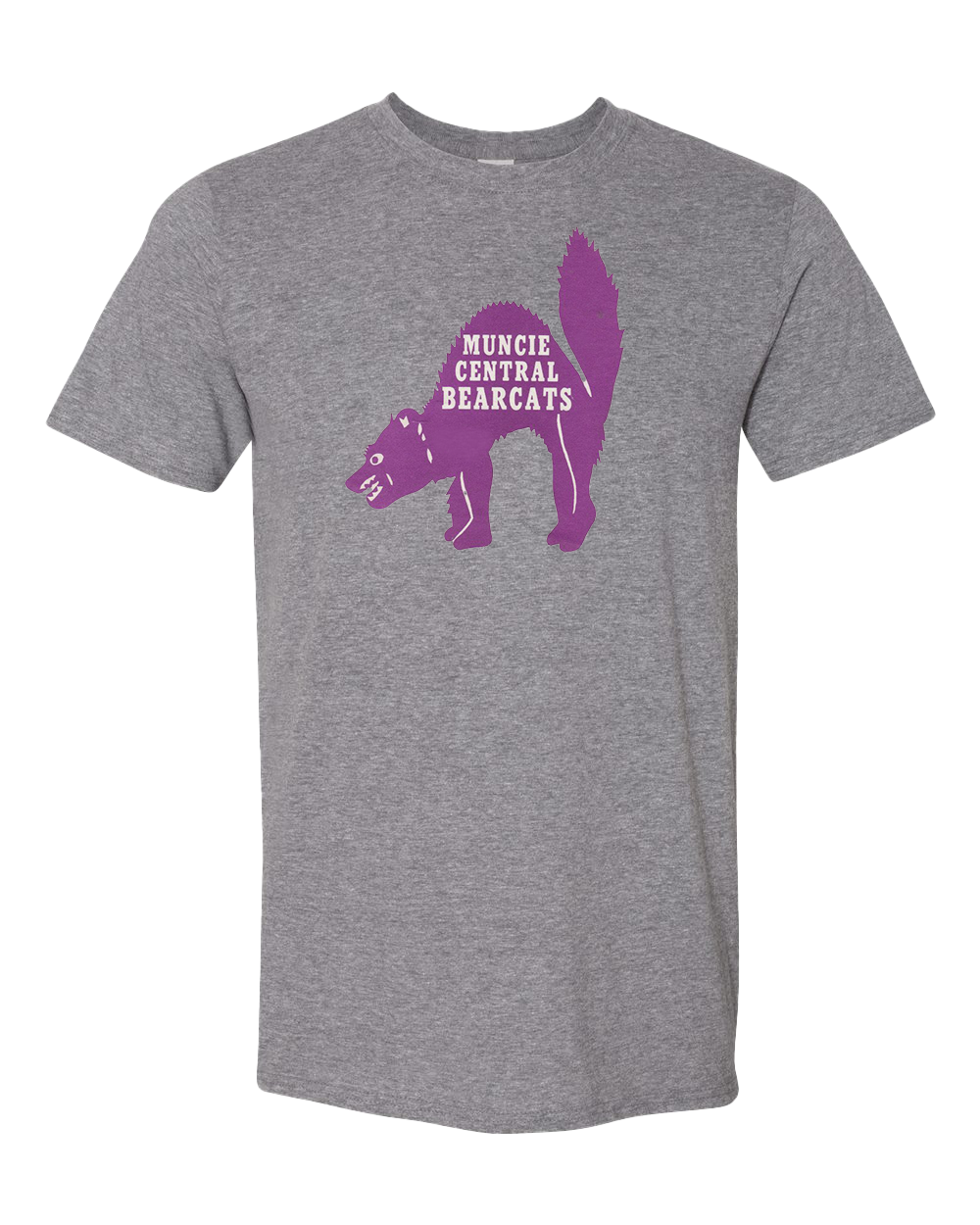 Vintage Muncie Central Bearcats Tshirt - Graphite Heather