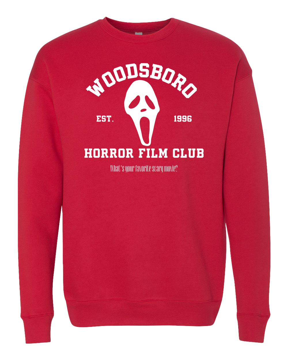 Woodsboro Film Club Crew Sweatshirt - Red