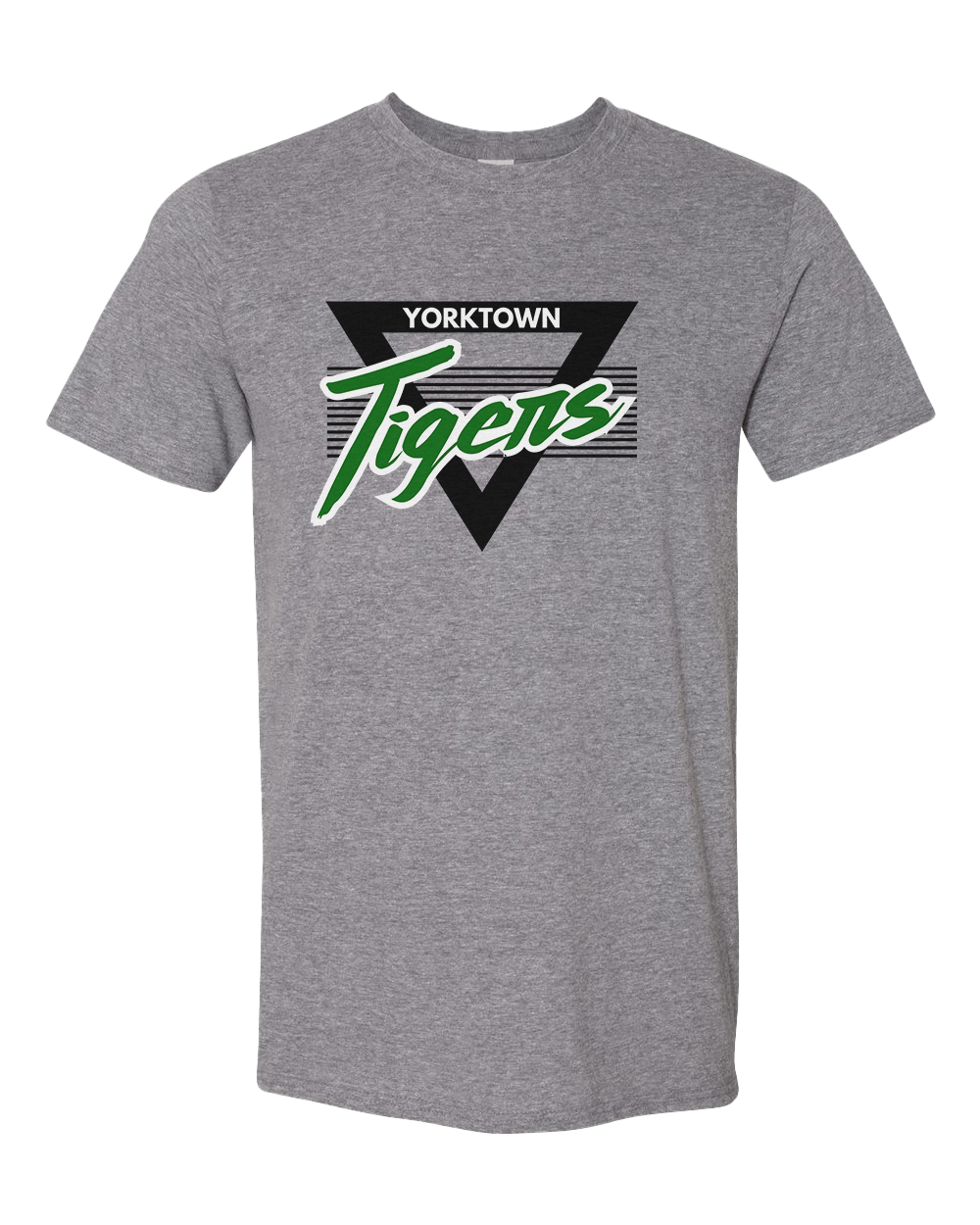 Yorktown Tigers Retro 90s Tshirt - Graphite Heather
