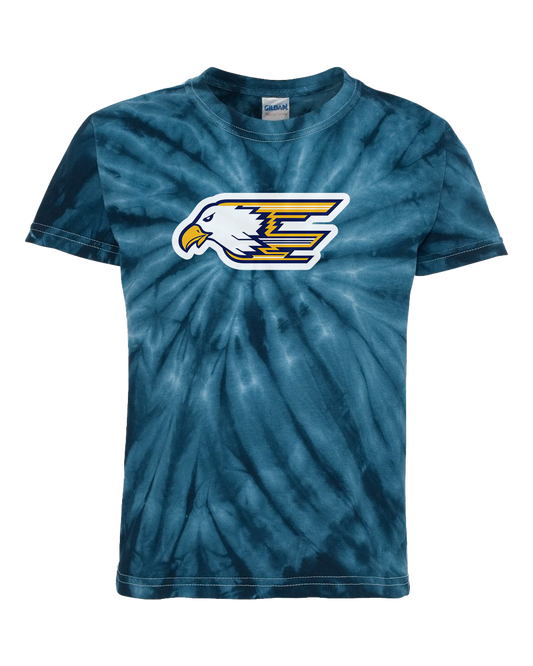 Delta Eagles Youth Tie Dye Tshirt - Navy