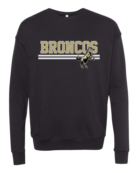 Daleville Broncos Retro Crew Sweatshirt - Black
