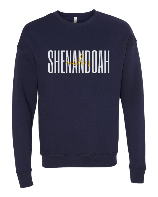 Shenandoah Raiders Script Crew Sweatshirt - Navy