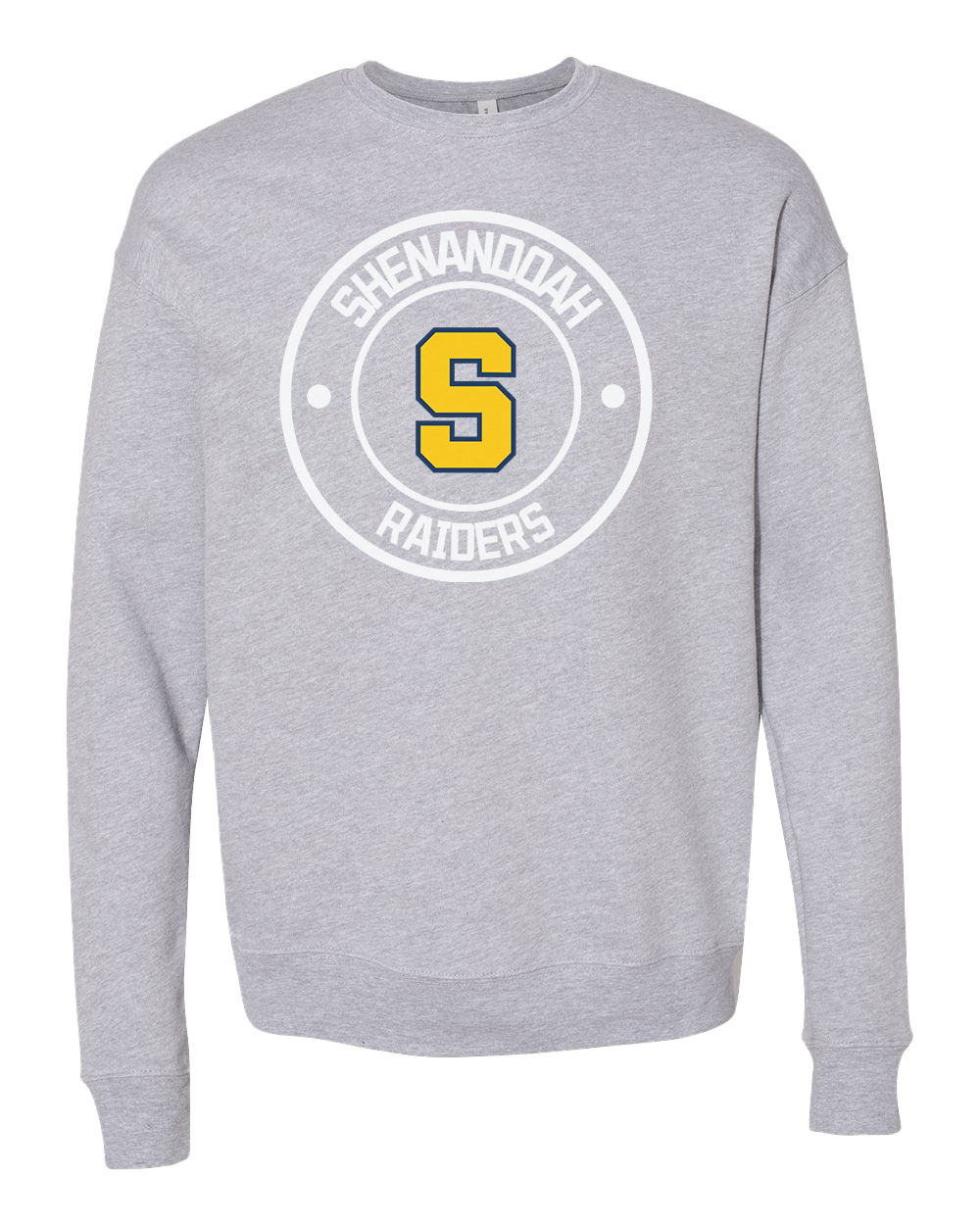 Shenandoah Raiders Round Logo Crew Sweatshirt - Athletic Heather