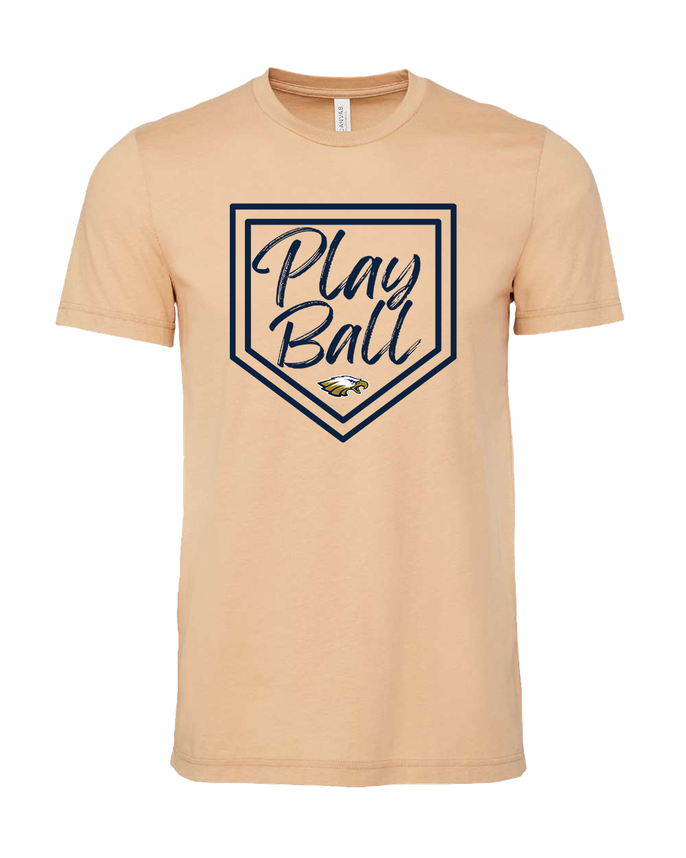 Oak Hill Eagles Play Ball Tshirt - Sand Dune