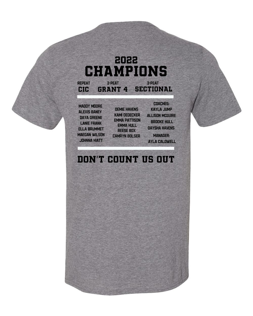 Argylls Volleyball Championship Tshirt - Graphite Heather