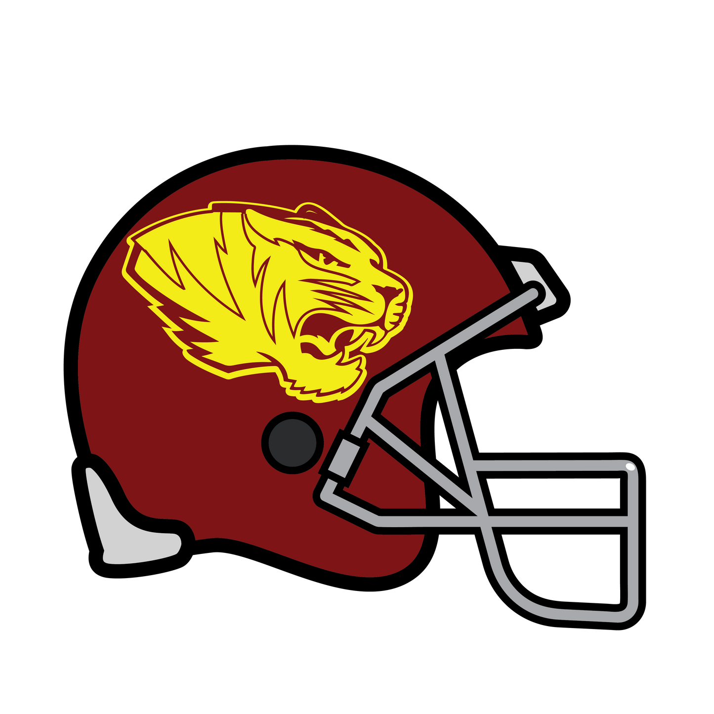 Alex Tigers Football Helmet Sticker