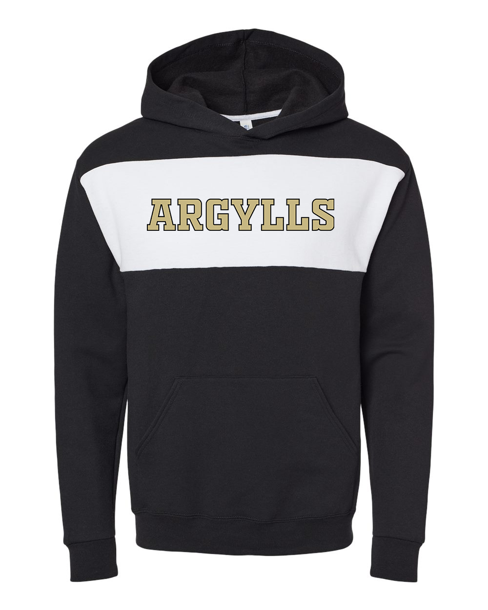 Madison Grant Argylls Colorblock Hooded Sweatshirt - Black