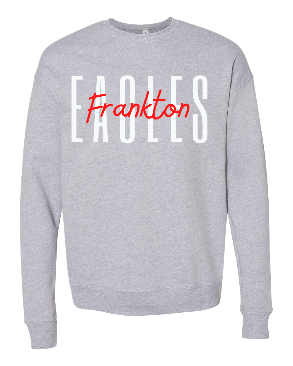 Frankton Eagles Tall Font Crew - Athletic Heather