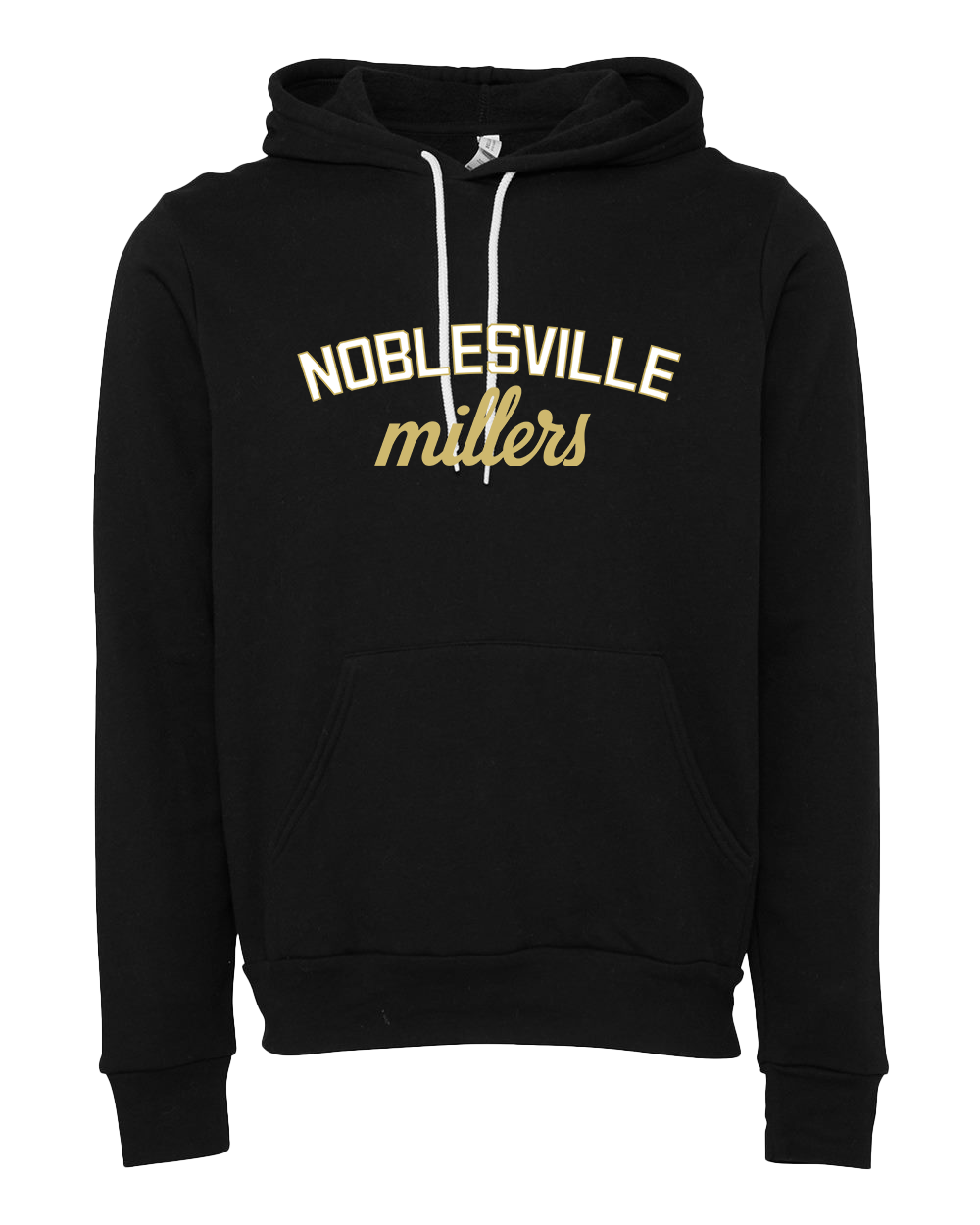 Noblesville Millers Arched Hooded Sweatshirt - Black