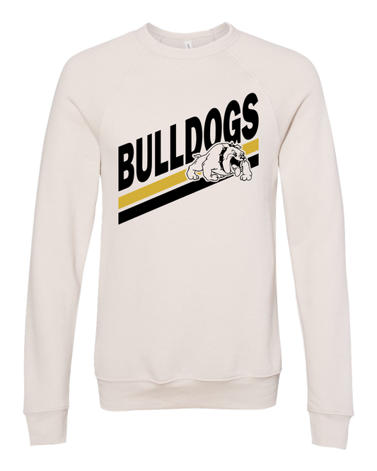 Lapel Bulldogs Mascot Crew Sweatshirt - Heather Dust