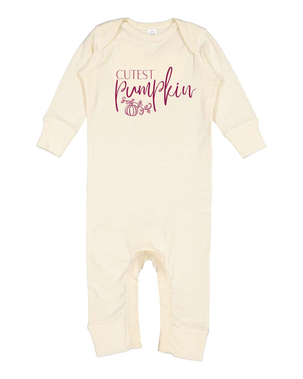 Cutest Pumpkin Infant Long Legged Bodysuit - Natural