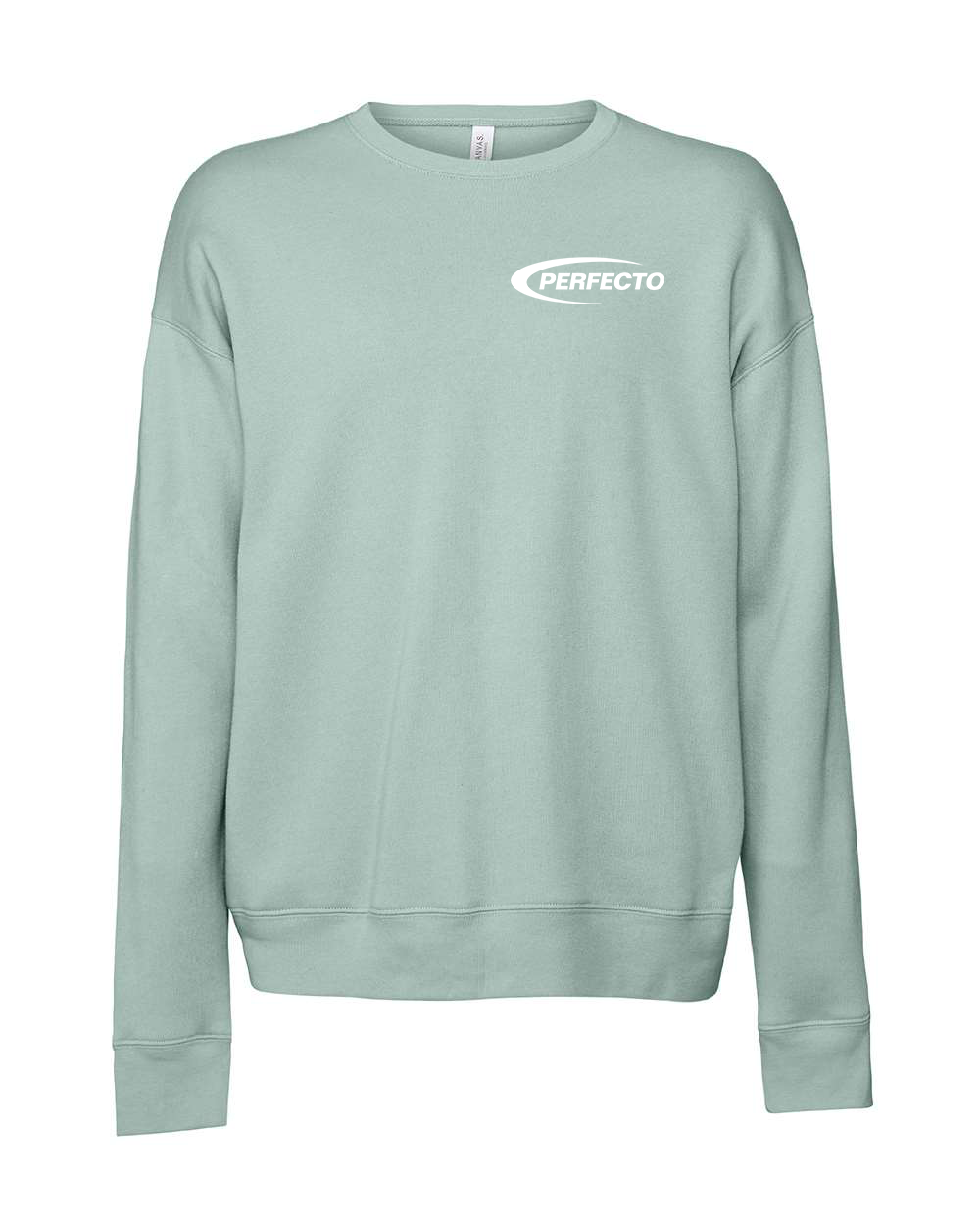 Perfect White Logo Bella Canvas Crew Sweatshirts - Various Colors