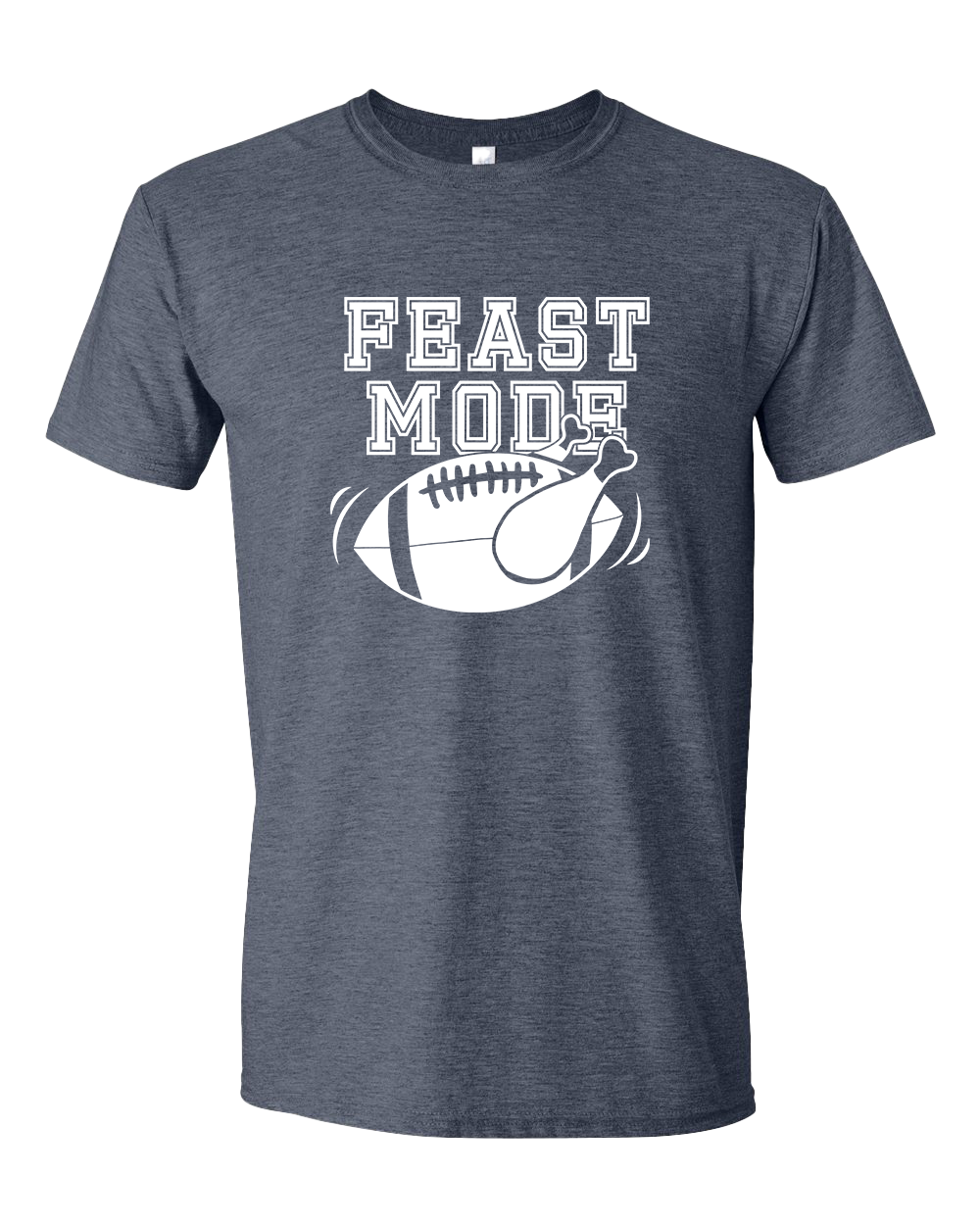 Feast Mode Tshirt - Heather Navy