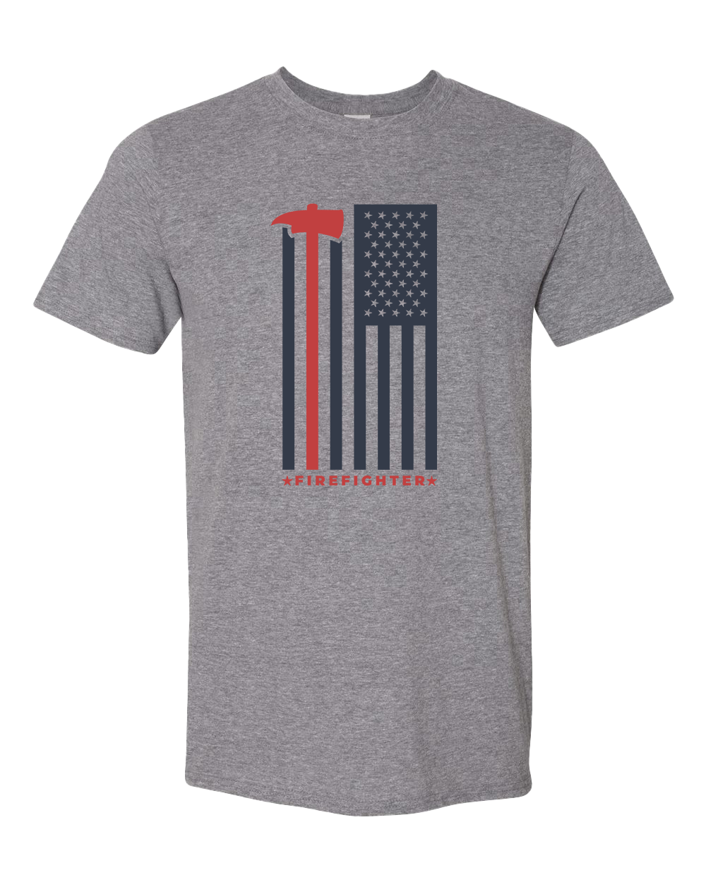 Firefighter Axe Tshirt - Graphite Heather