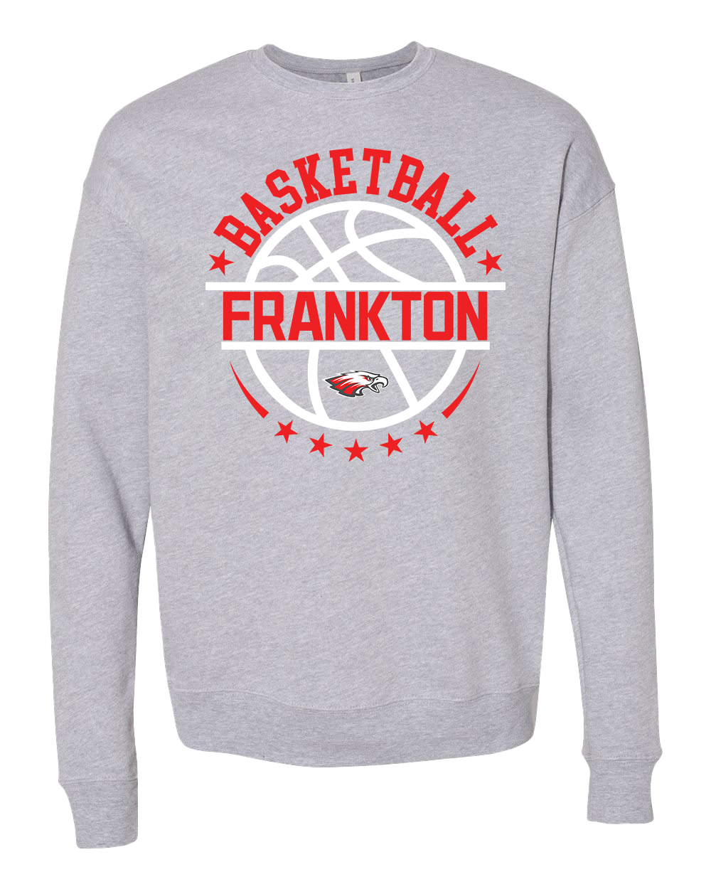 Frankton Eagles Retro Basketball Crew - Athletic Heather