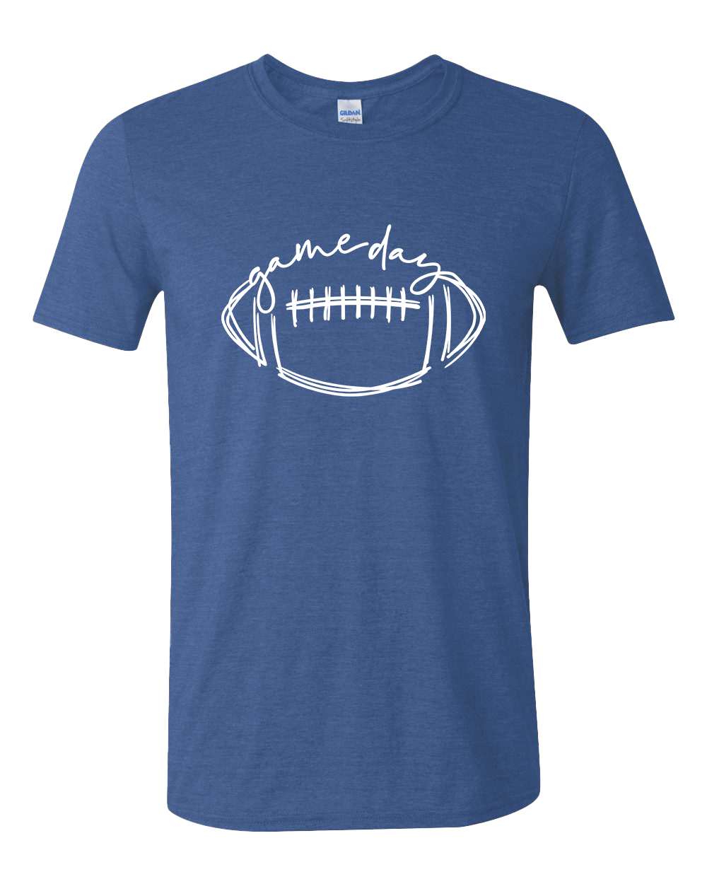 Game Day Football Tshirt - Royal Heather