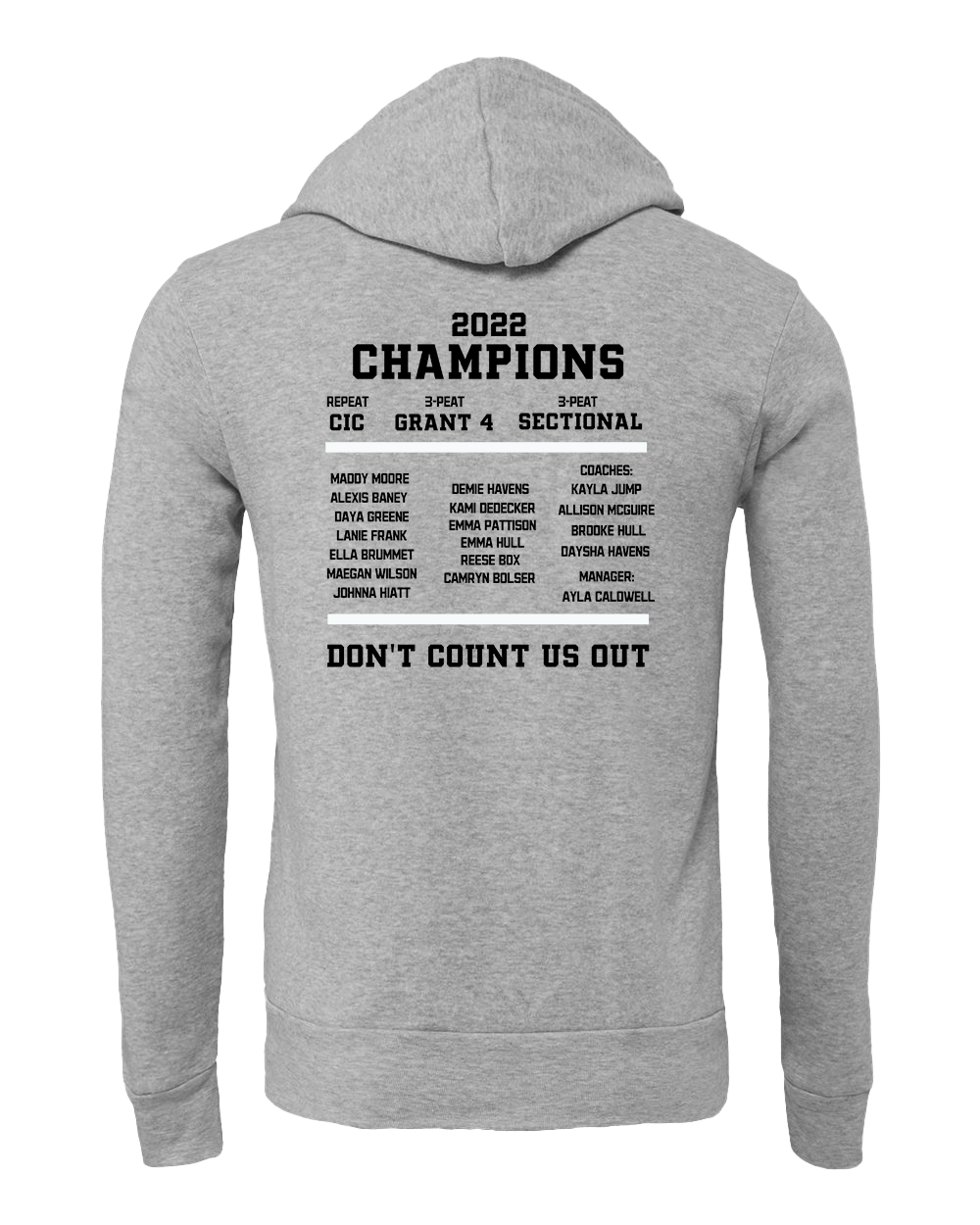 Argylls Volleyball Championship Hooded Sweatshirt - Athletic Heather