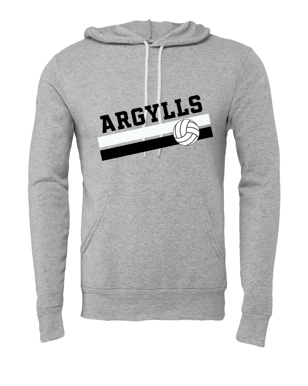 Argylls Volleyball Championship Hooded Sweatshirt - Athletic Heather