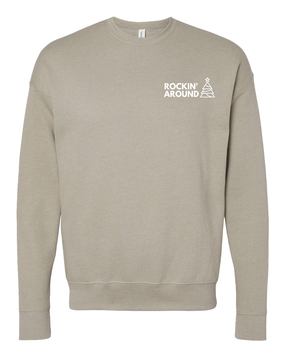 Rockin' Around Crew Sweatshirt - Heather Stone
