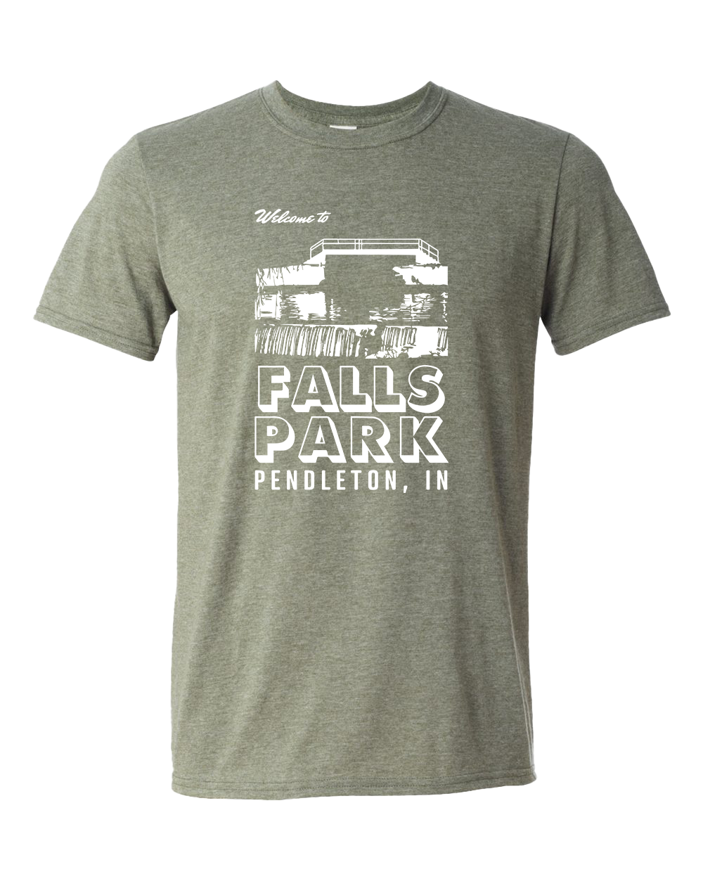 Falls Park Pendleton Tshirt - Heather Military Green