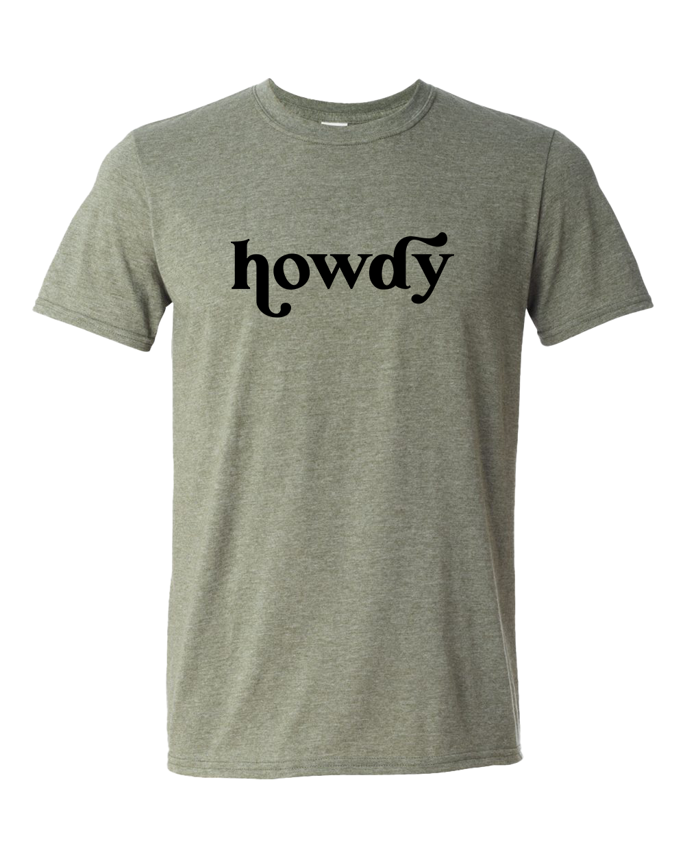Howdy T-Shirt - Military Heather Green