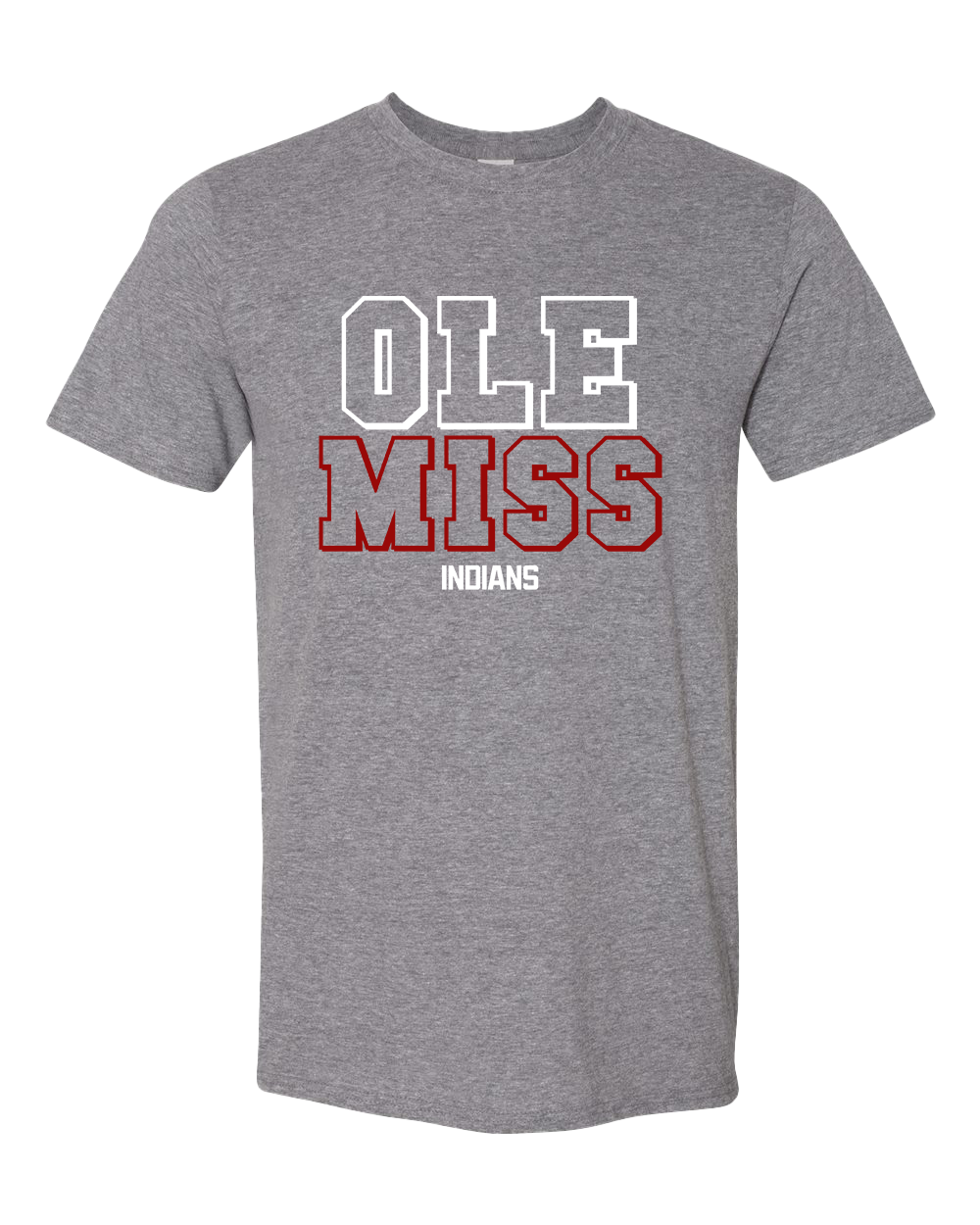 Ole Miss Indians Tshirt - Graphite Heather
