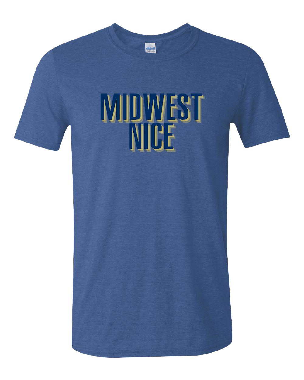 Midwest Nice Tshirt - Royal Heather