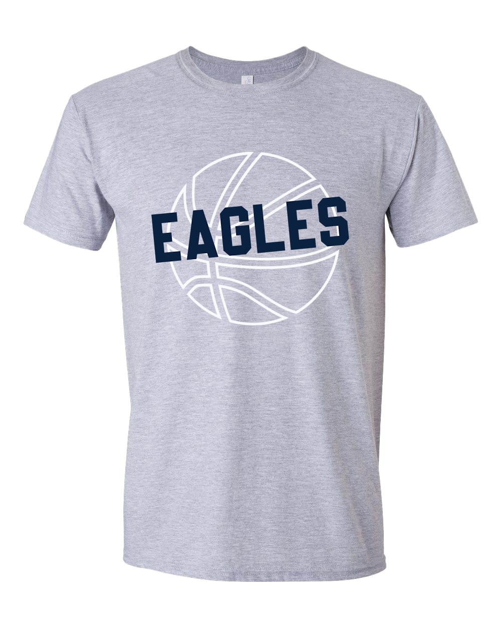 Oak Hill Eagles Basketball Tshirt - Sports Grey – Hoosier Classics