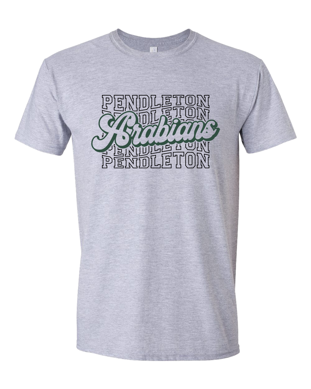 Pendleton Arabians Wavy Tshirt - Sports Grey